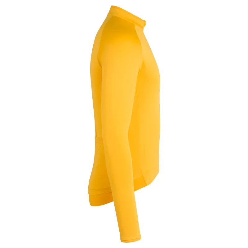 Rapha Core Long Sleeve Jersey in Dark Yellow and White-4